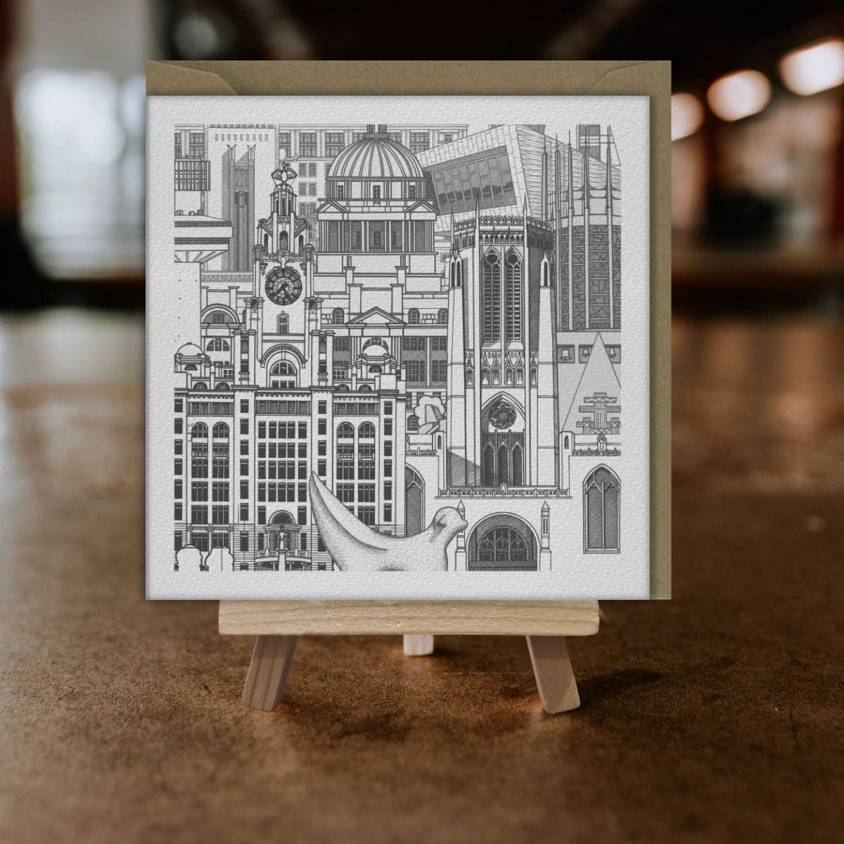 Square with Liverpool Card